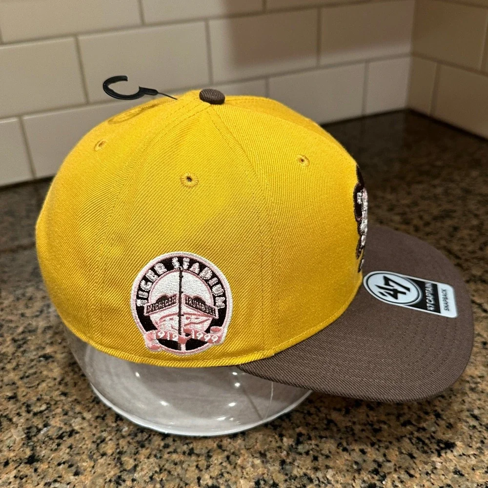 Detroit Tigers '47 Captain Snapback Hat OSFA Wheat Brown MLB Cooperstown New